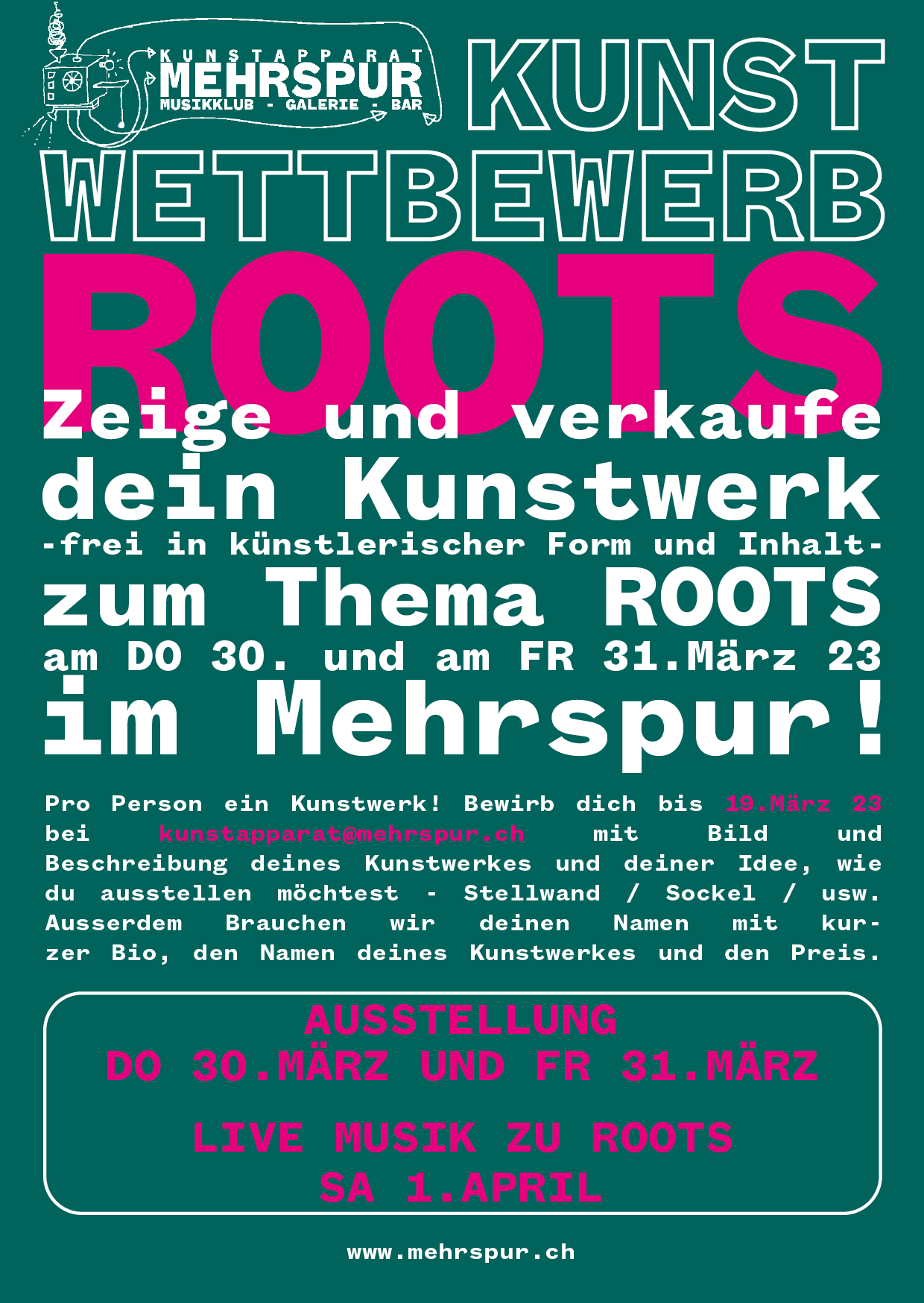 Kunstausschreibung “Roots”